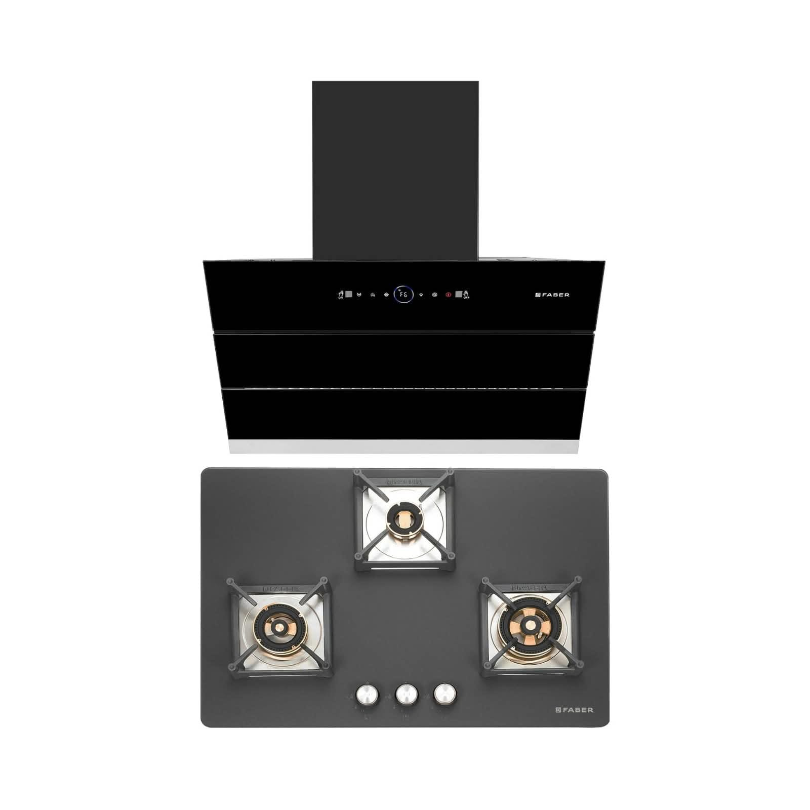 Uploaded image of kitchen chimney and hob appliance